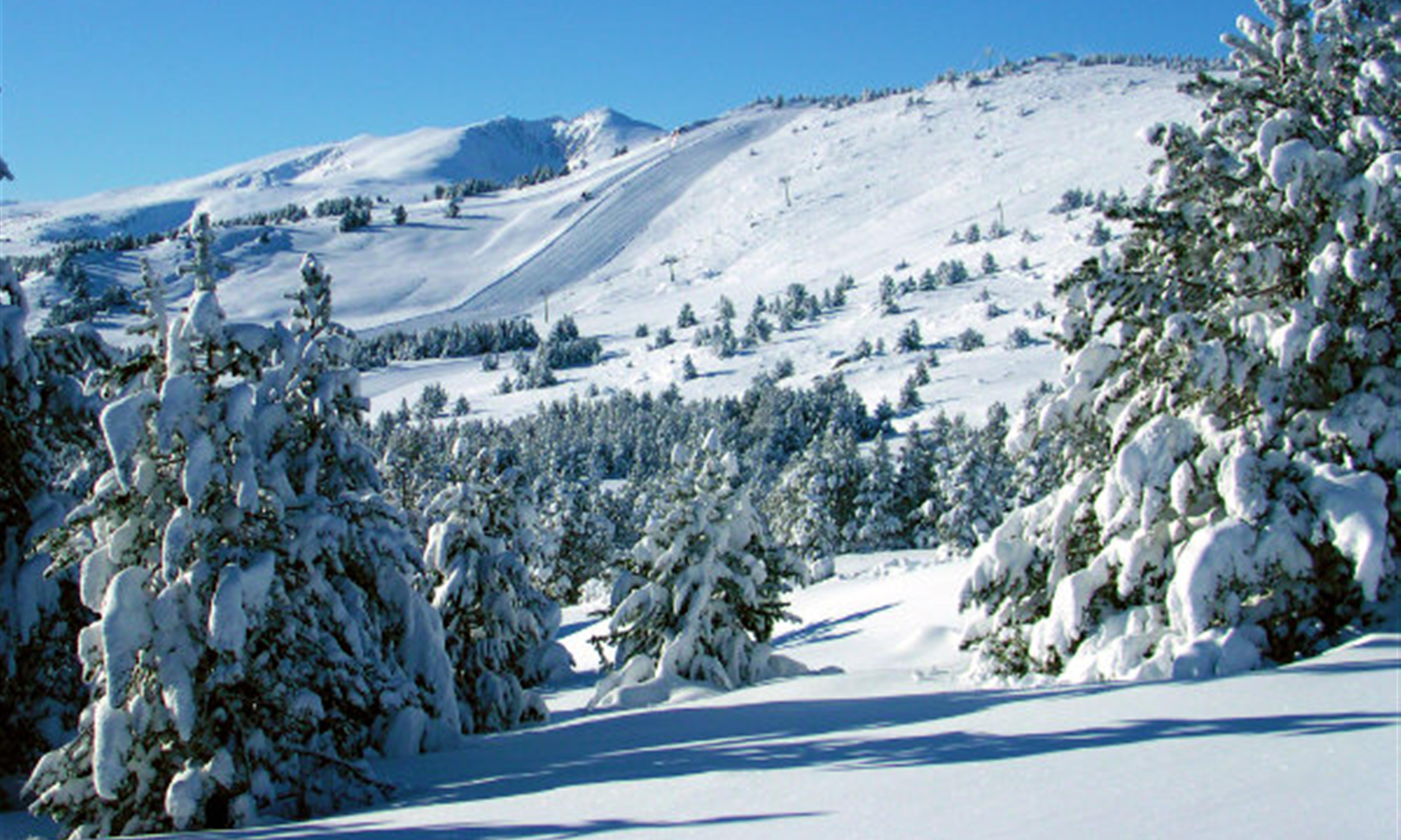 Station de ski de Font Romeu en hiver
